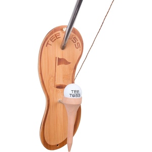 image:imageGolf Ball Deluxe Toss Game  100 Bamboo  Be The First to Land The Ball Up On The Tee All Parts Included