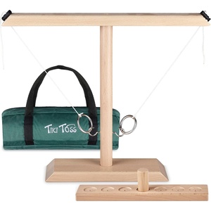 image:imageTiki Toss 2Player Tabletop Ring Toss Game IndoorOutdoor Games for Bars Home Party Easter Basket Stuffers Gifts