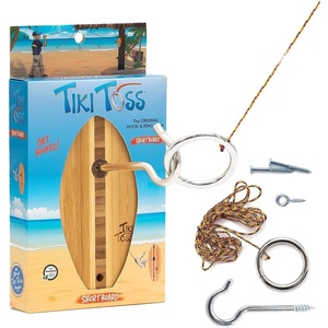 image:imageTiki Toss Ring Toss Game for Adults  Hook and Ring Games with String and Hooks for IndoorOutdoor Use Man Cave Decor amp Stuff Gifts for MenCollege  Standard or Deluxe 123  Tiny 5Tiny 5 Inch